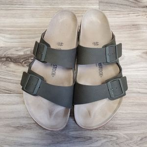 Birkenstock Men's Arizona Birko-Flor Green Size 11